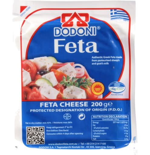 Dodoni Fetta Cheese (200g)