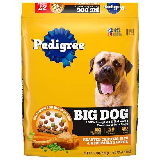 Pedigree For Big Dogs Adult Complete Nutrition Large Breed Dry Dog Food Roasted Chicken