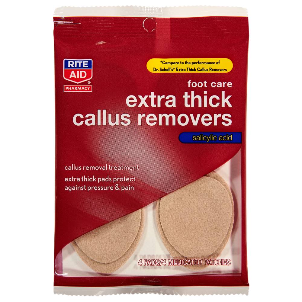 Rite Aid Foot Care Extra Thick Callus Removers (4 ct)
