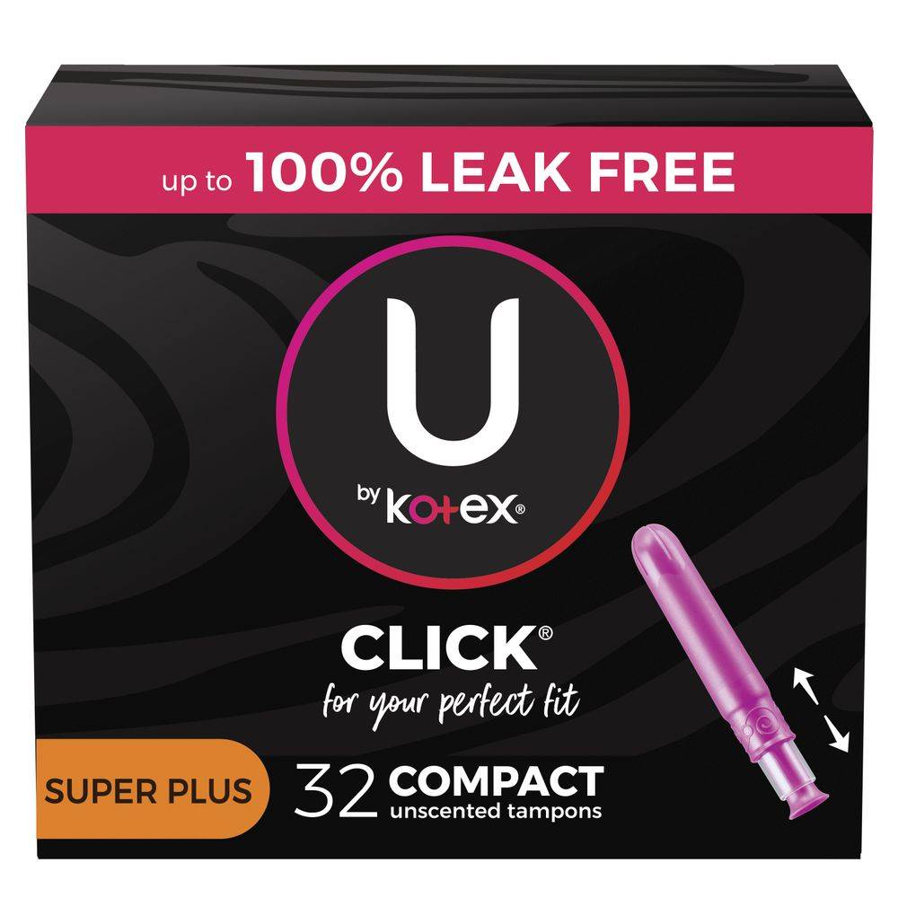 U By Kotex Click Comfortflex Super Plus Tampons (female)