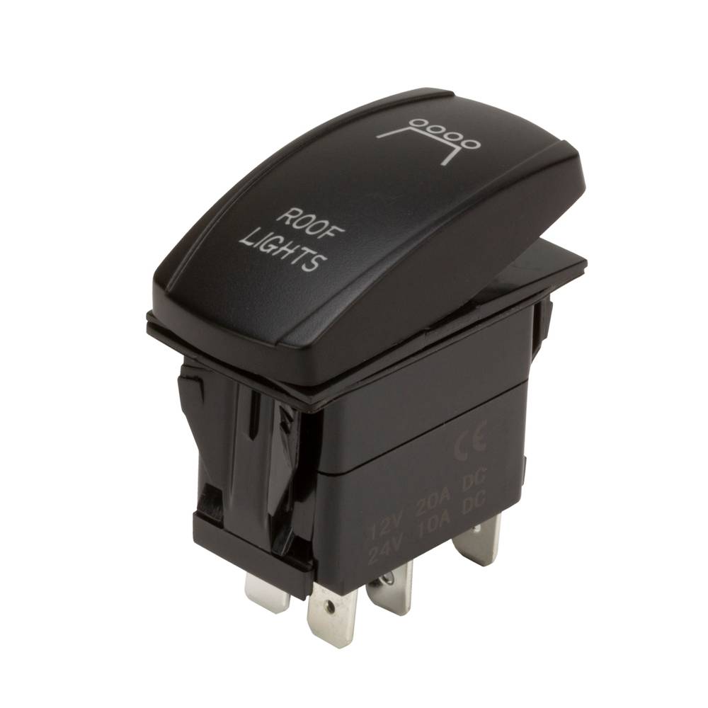 Pilot Bully LED Light Cube - Illuminated Rocker Switch - Water and Fluid Resistant | PL-SW99W