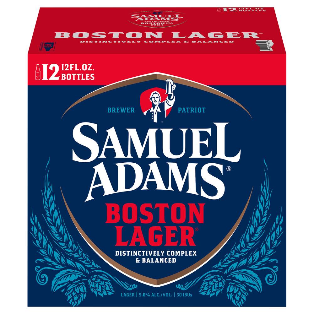 Samuel Adams Boston Lager Beer (12 x 12 fl oz)