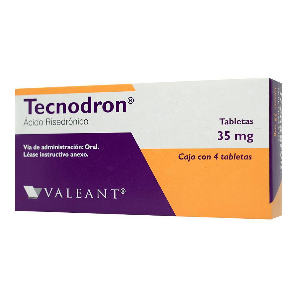 Valeant · Tecnodron ácido risedrónico tabletas 35 mg (8 g)