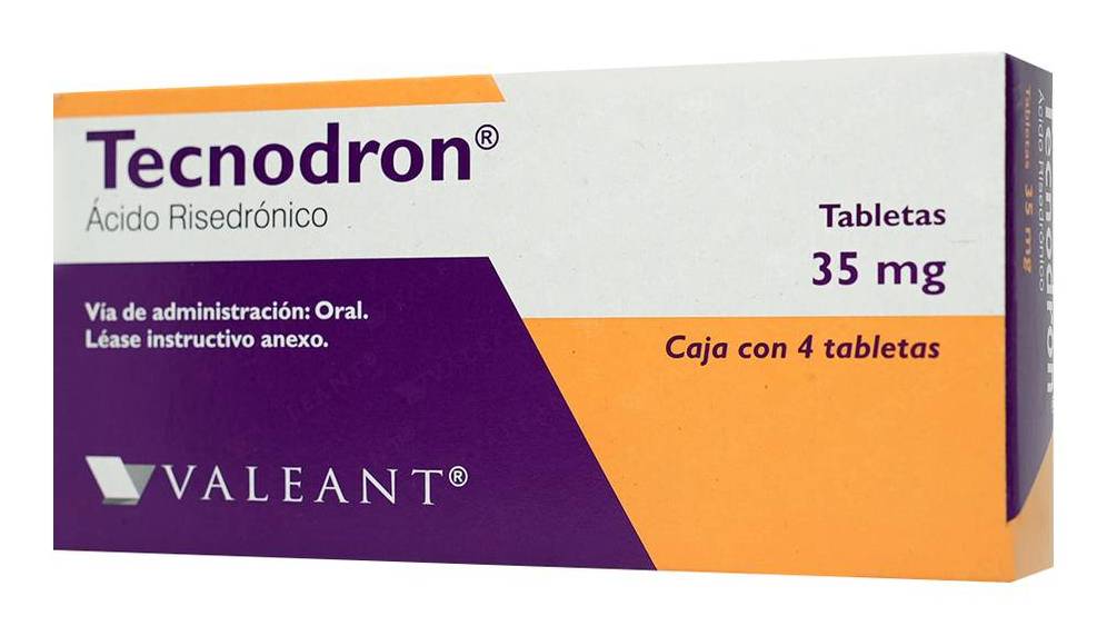 Valeant · Tecnodron ácido risedrónico tabletas 35 mg (8 g)