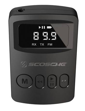 Scosche Bttrfm-Rp Fm Bluetoothtransmitter And Wireless Audio Receiver W/ Usb-C To Usb-C Charging Cable