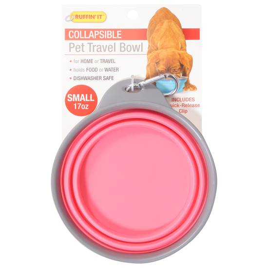 Ruffin' It Small Collapsible Pet Travel Bowl