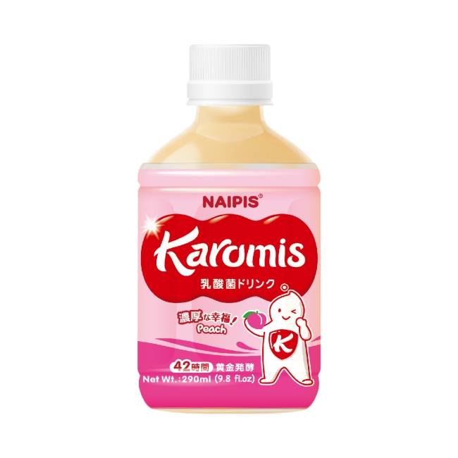 NAIPIS  KAROMIS 卡酪蜜思 乳酸菌多多 290ml 水蜜桃/瓶