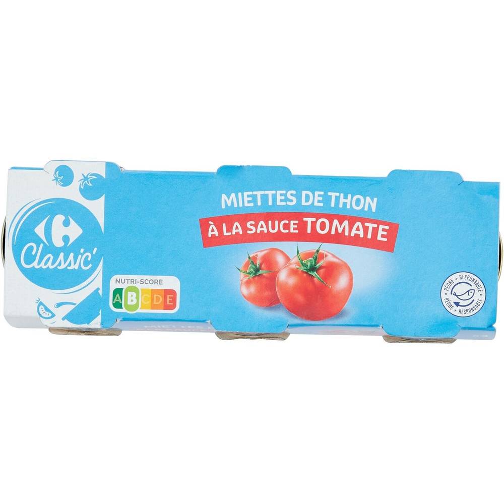 Carrefour - Miettes de thon listao à la tomate (3 )