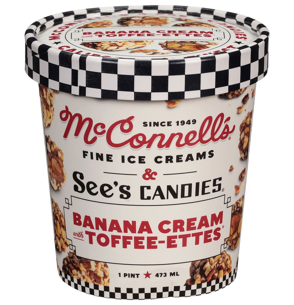Safeway - McConnell's See's Candies Toffee-Ettes Ice Cream, Banana