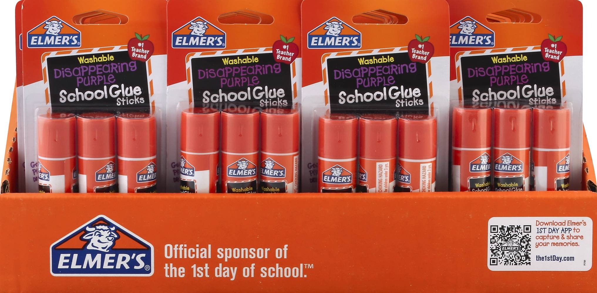 Elmer's Disappearing Purple Glue Sticks