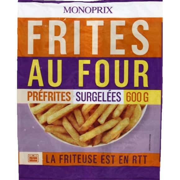 Monoprix Frites Au Four Le Sachet De 600 G