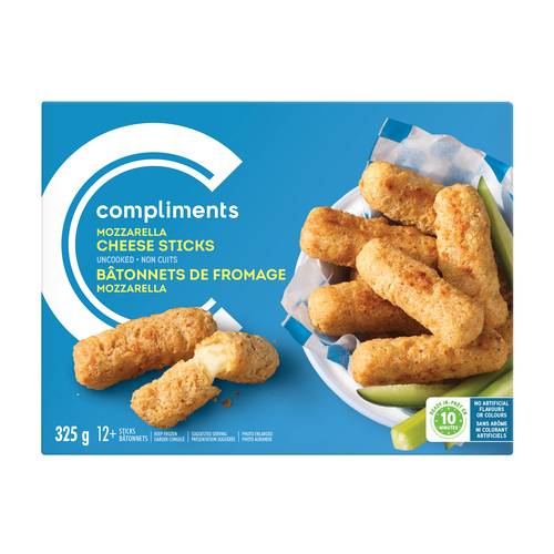 Compliments Frozen Mozzarella Cheese Sticks 325 g