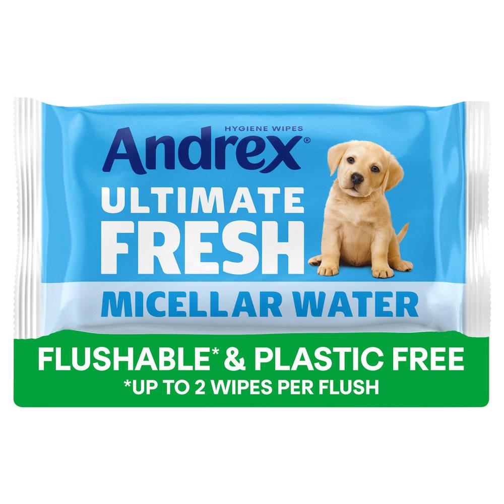 Andrex Classic Clean Washlets Flushable Moist Toilet Tissue Wipes Single Pack 36 Sheets