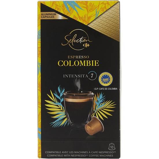 Carrefour Sélection - Espresso colombie IGP intensité 7 (52 g)