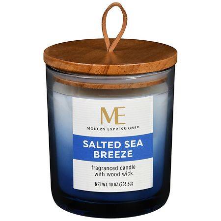 Modern Expressions Woodwick Fragranced Candle (salted sea breeze)
