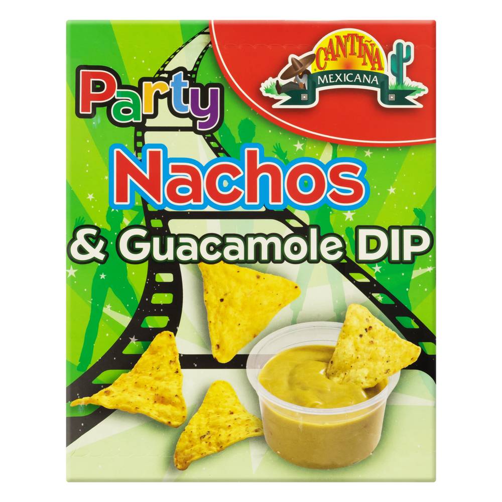 Cantiña mexicana chips nacho com molho de guacamole