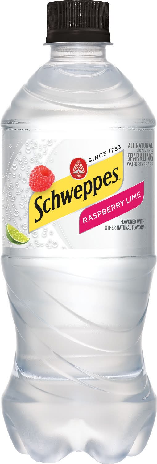 Schweppes Raspberry Lime Sparkling Seltzer Water (20 fl oz)