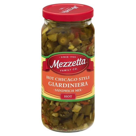 Mezzetta Chicago Style Hot Giardiniera Italian Sandwich Mix (16 oz)