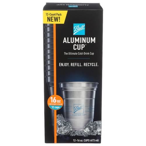 Ball 16 Ounce Aluminum Cups
