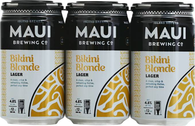 Maui Brewing Co Bikini Blonde Lager Beer (6 ct, 12 fl oz)