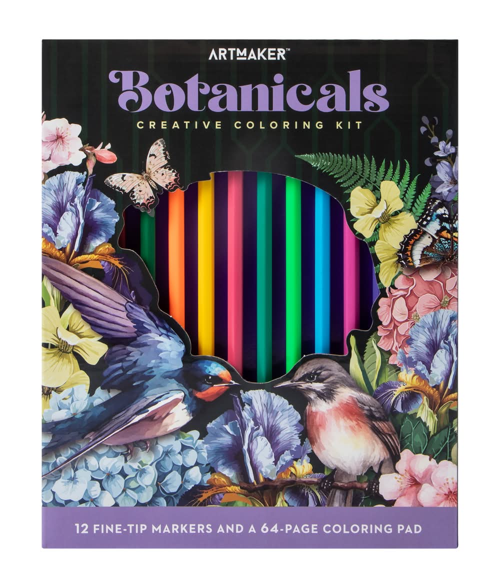 Artmaker™ Botanicals Creative Coloring Kit Botanicals