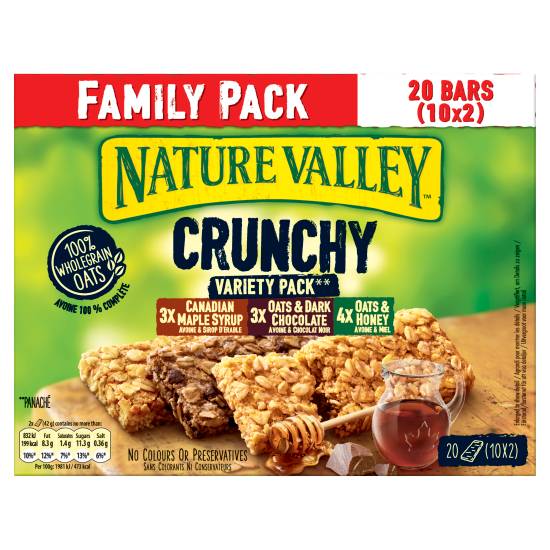 Nature Valley Crunchy Variety pack Cereal Bars (10 ct)