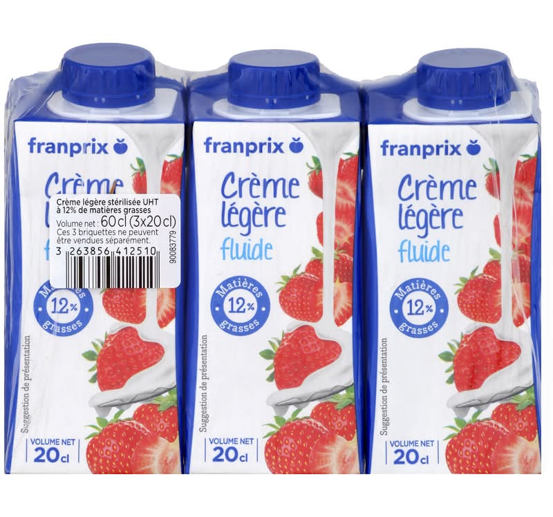 Franprix - Crème liquide légère fluide 12% mg (3)