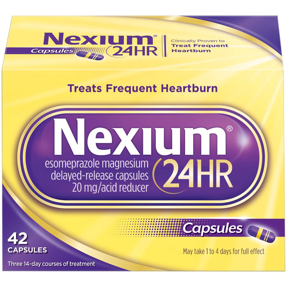 Nexium 24 Hr Delayed Release 20 mg Esomeprazole Antacid (1.6 oz)