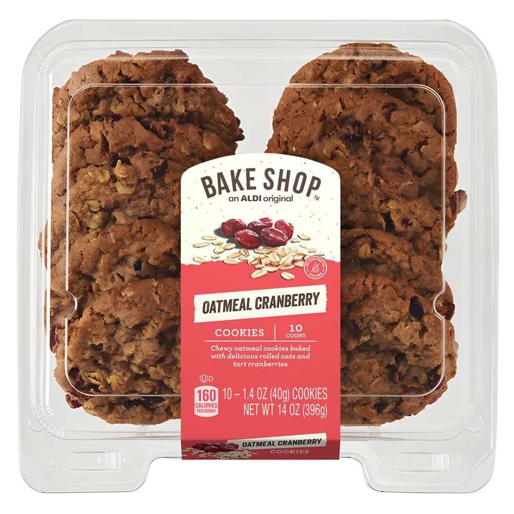 Bake Shop Oatmeal Cookies, Cranberry (1.4 oz, 10 ct)