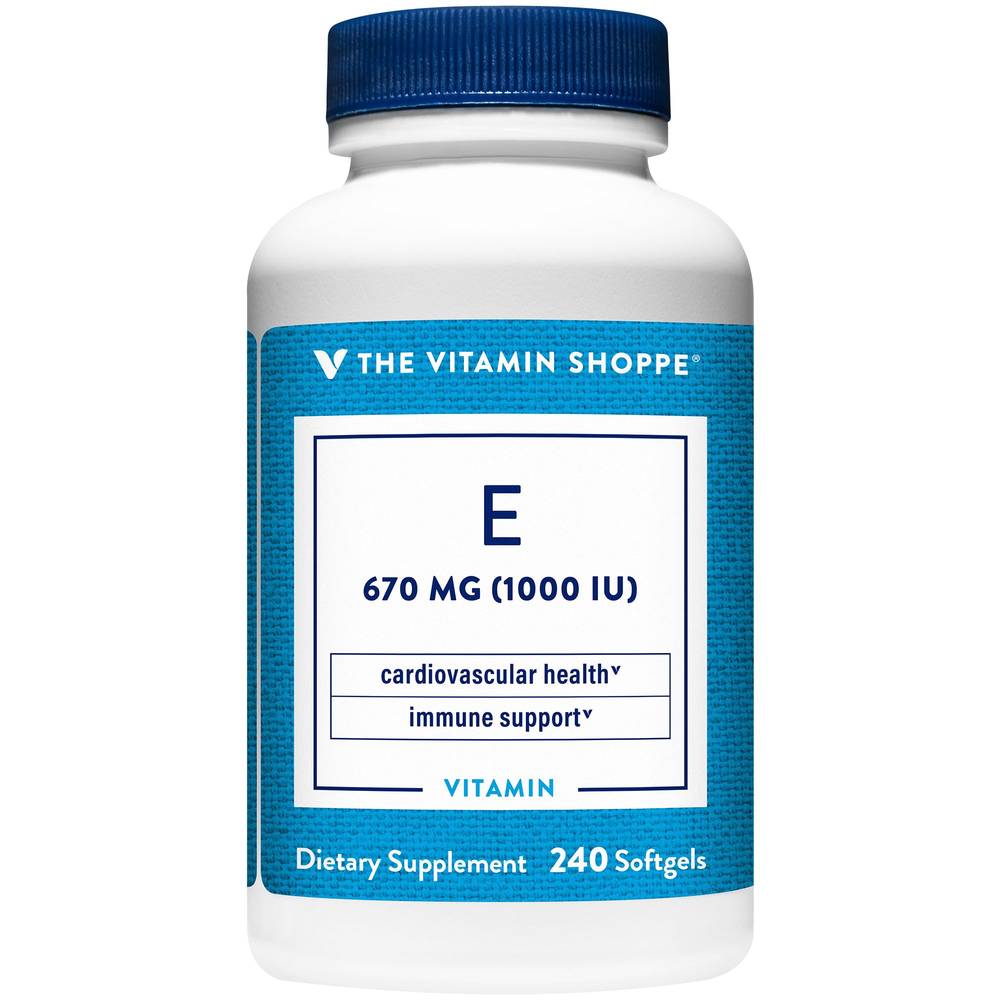 Vitamin E - Promotes Cardiovascular & Immune Health - 1,000 Iu (240 Softgels)