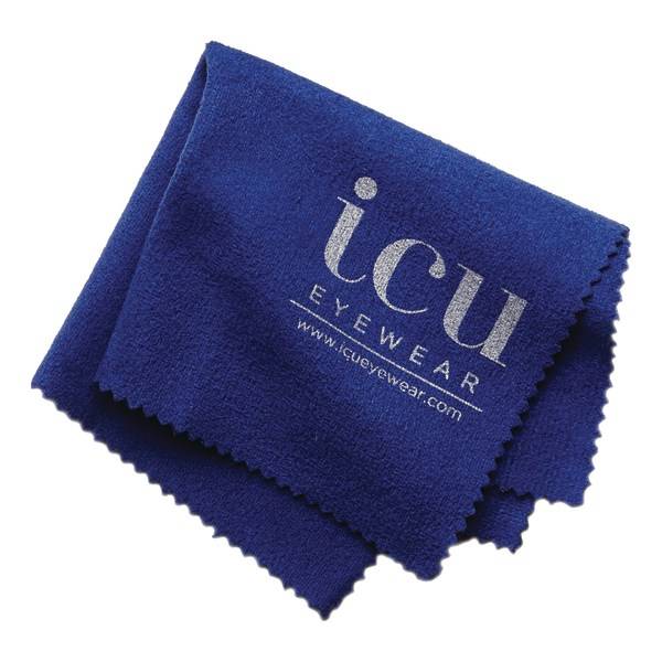 ICU Eyewear Microfiber Cleaning Cloth, Blue