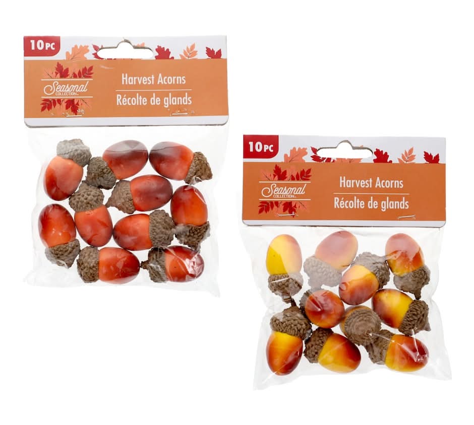 Seasonal Collection Diy Decorative Harvest Acorns (10 ct)