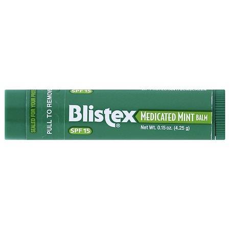 Blistex Medicated Lip Balm Stick SPF 15 Mint - 0.15 oz