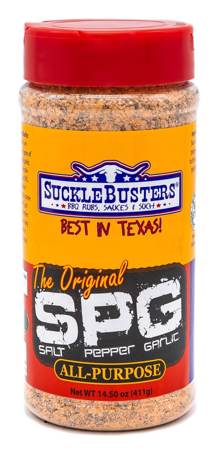 Sucklebusters Salt Pepper Garlic Bbq Rub 14.5 Oz