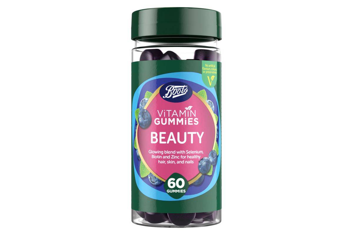 Boots Vitamin Gummies Beauty - 60 Blueberry Gummies