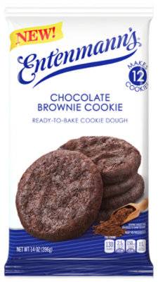 Entenmann's Chocolate Brownie Cookie Ready To Bake Cookie Dough