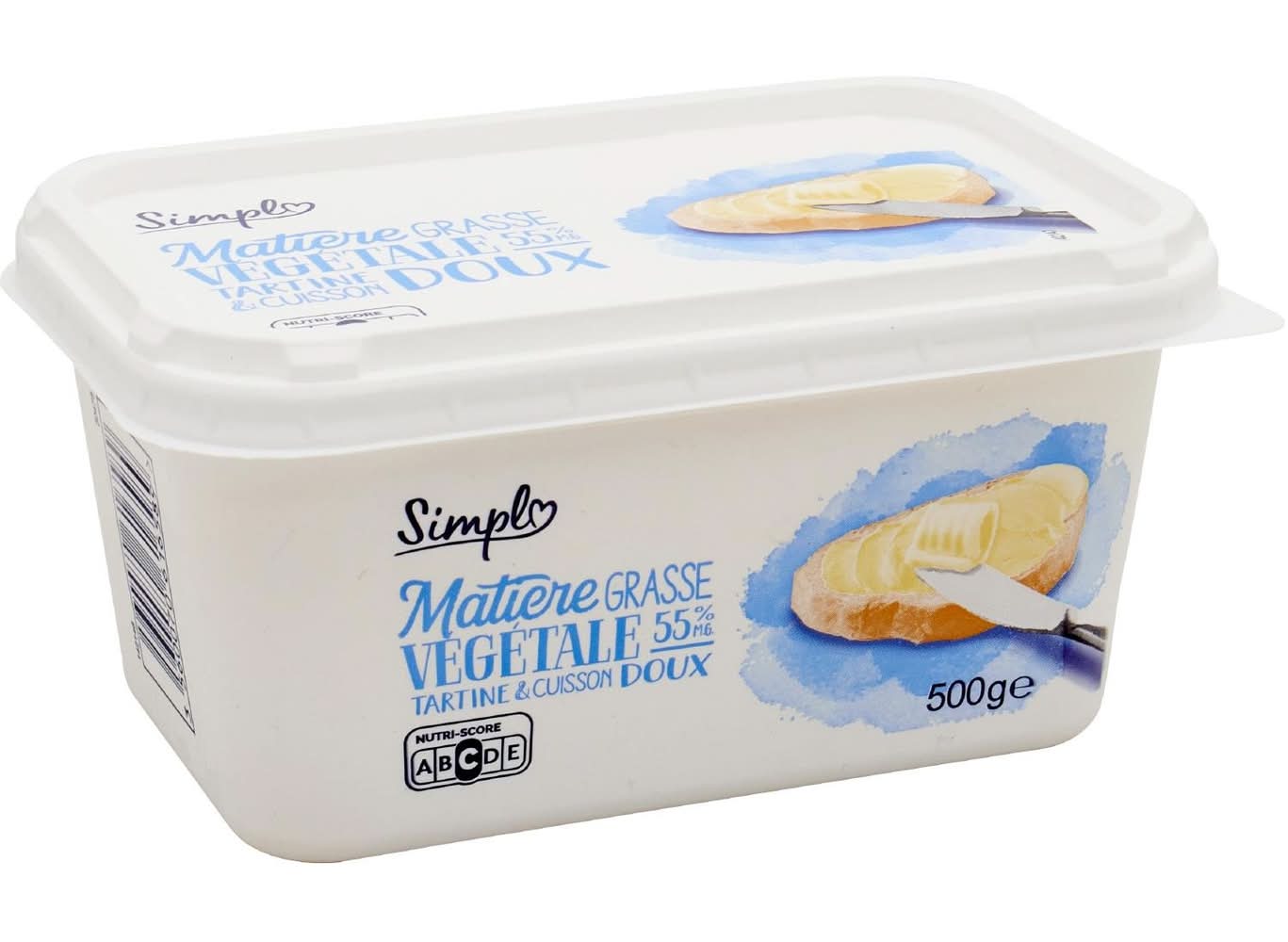 Carrefour discount - Margarine grasse végétale tartine et cuisson (500g)
