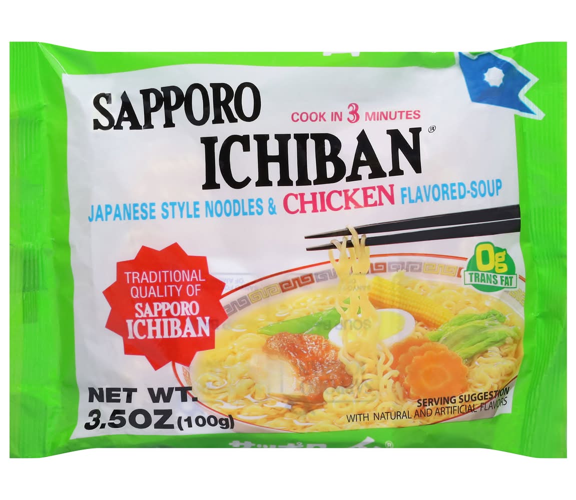 Sapporo Ichiban Japanese Style Noodle Soup, Chicken (3.5 oz)