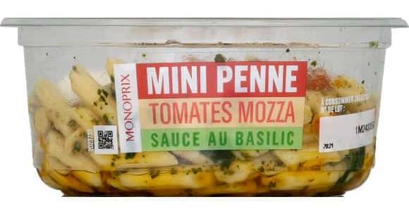 Monoprix - Mini penne à la tomates mozzarella et sauce au basilic (180g)