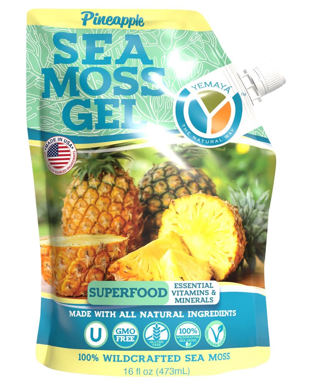 Yemaya Pineapple Sea Moss Gel (16 fl oz)