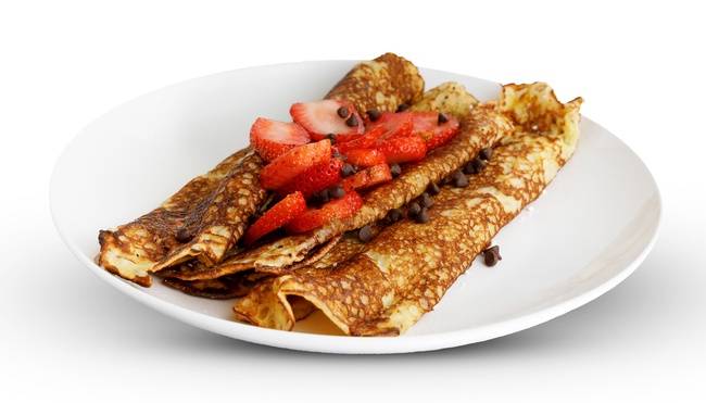 Chocolate Chip & Strawberry Crepes - Online