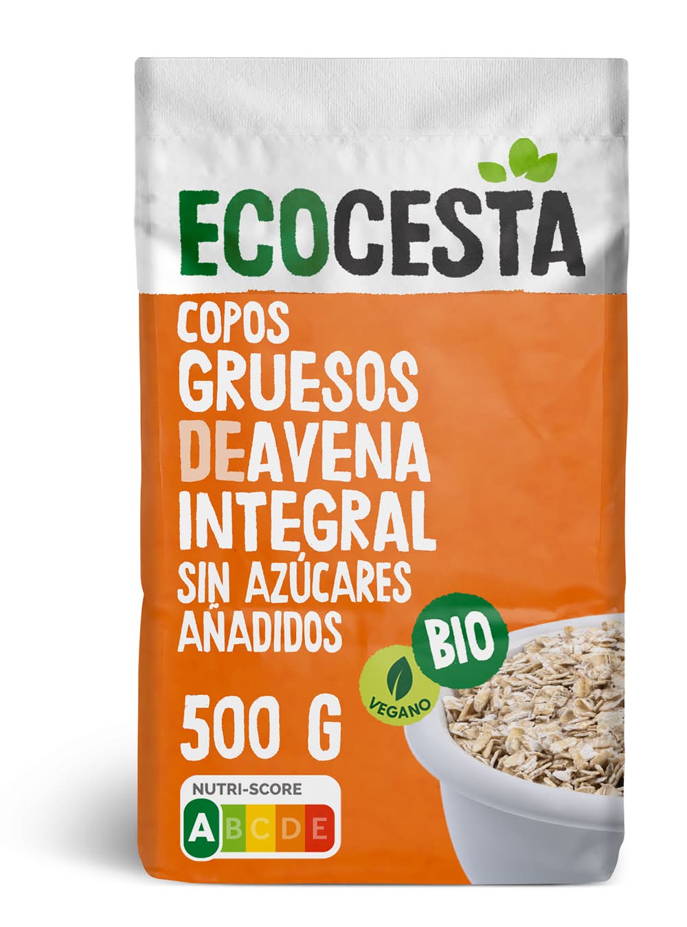 Copos gruesos de avena integral · Ecocesta (500 g)