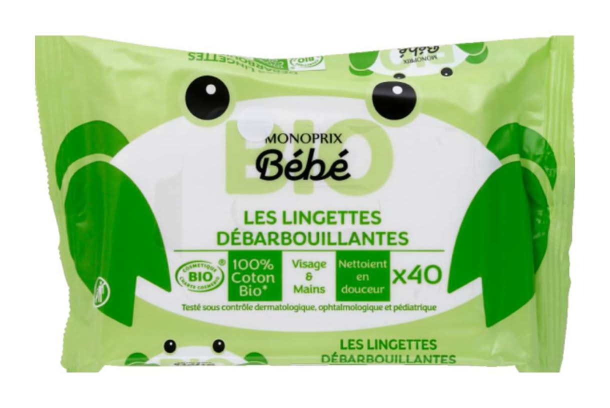 Monoprix Bébé - Lingettes débarbouillantes bio (40)
