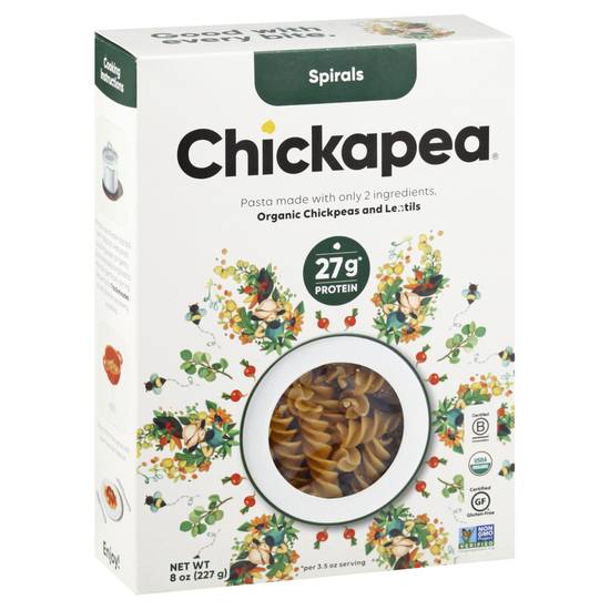 Chickapea Organic Chickpeas and Lentils Spirals