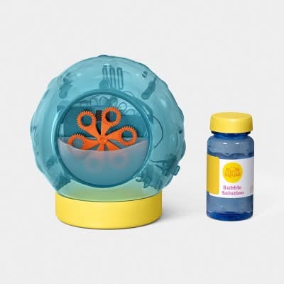 Sun Squad Mini Light Bubble Maker Toy, Purple