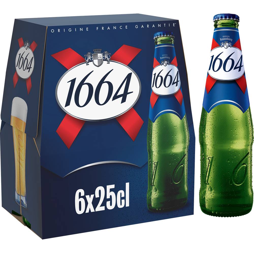 1664 - Bière blonde (6 pièces, 250 ml)