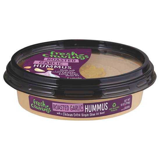 Fresh Cravings Gluten & Dairy Free Roasted Garlic Mild Hummus