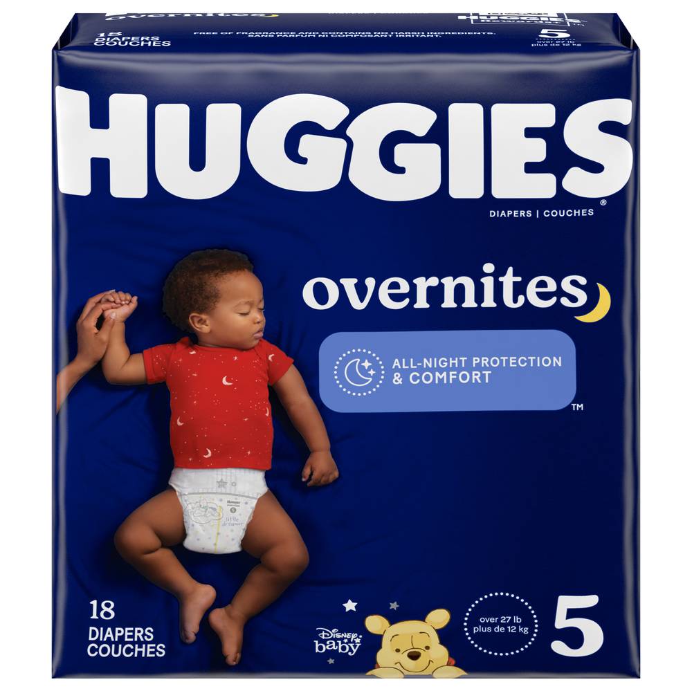 Huggies Disney Baby Overnites Diapers Size 5