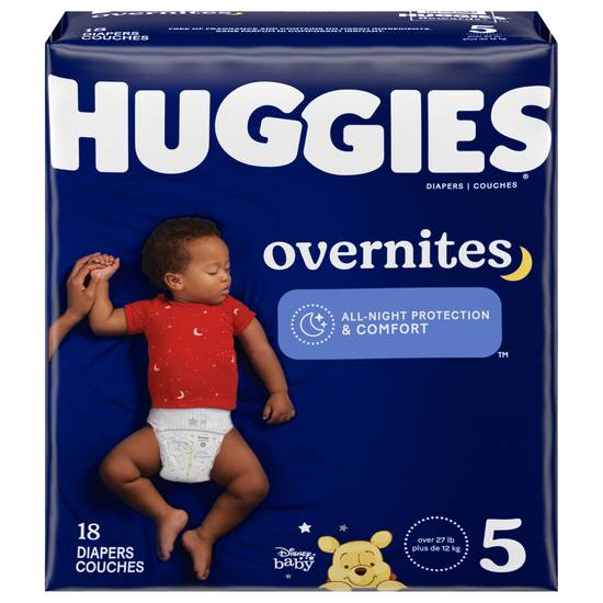 Huggies Disney Baby Overnites Diapers Size 5 (18 ct)