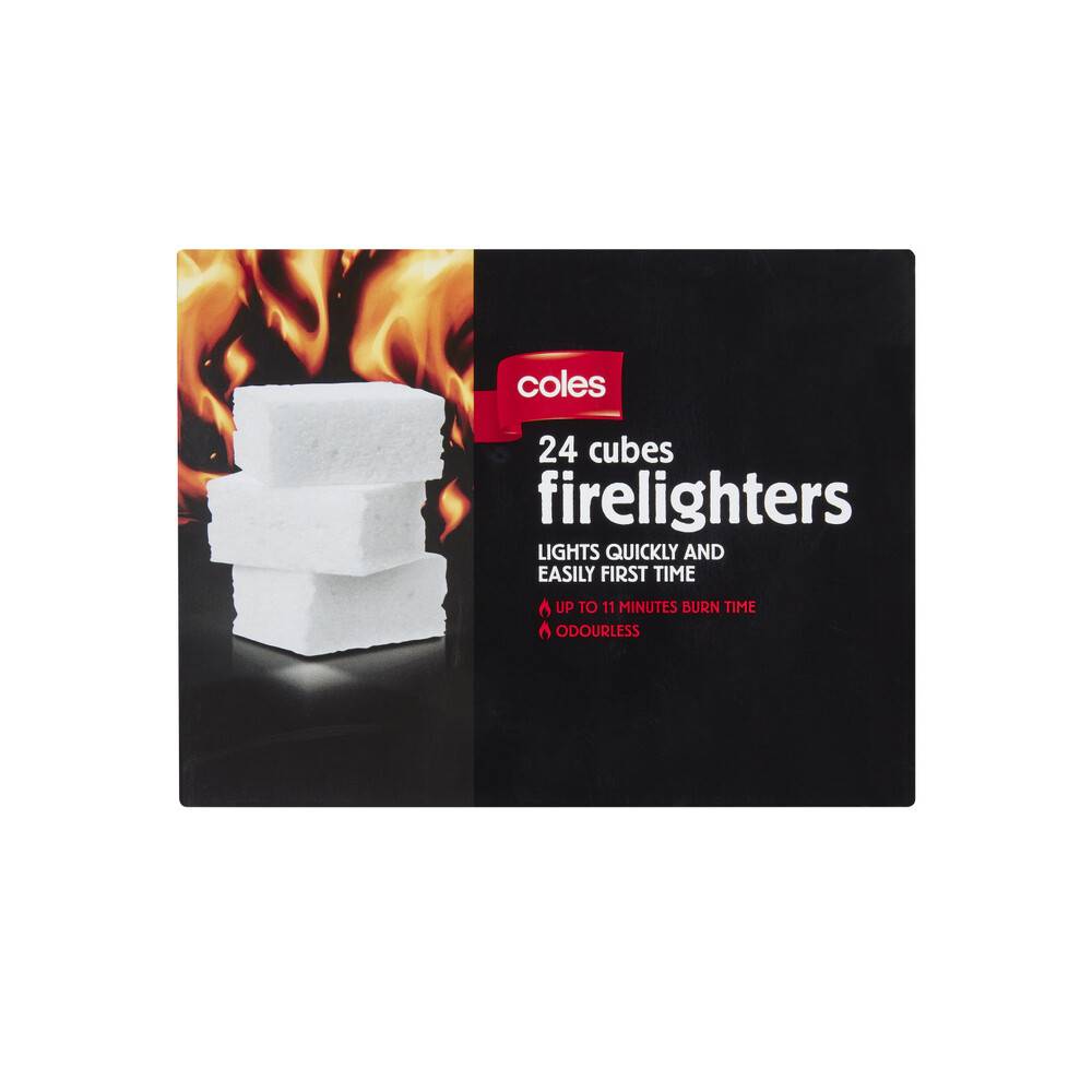 Coles Firelighters 24 pack